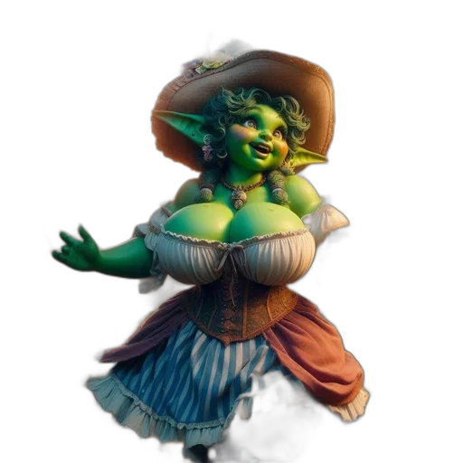 staff, dress, creature, mask transparent PNG cut-out