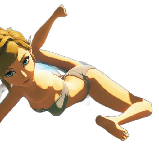 anime, 3d render, concept art, cartoon transparent PNG cut-out