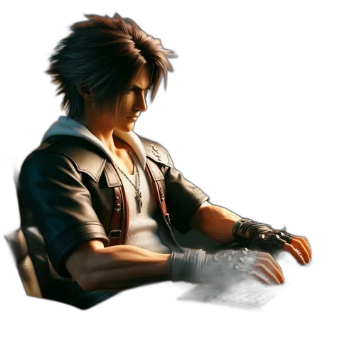 weapon, jacket, sword, concept art transparent PNG cut-out