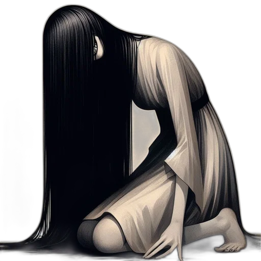 hair, mask, dress, face transparent PNG cut-out