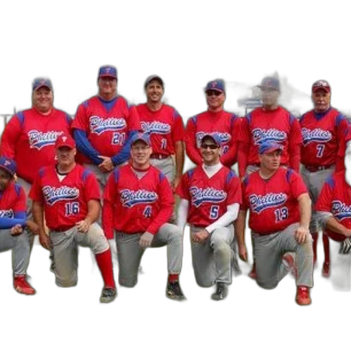 staff, baseball, team, wearing transparent PNG cut-out