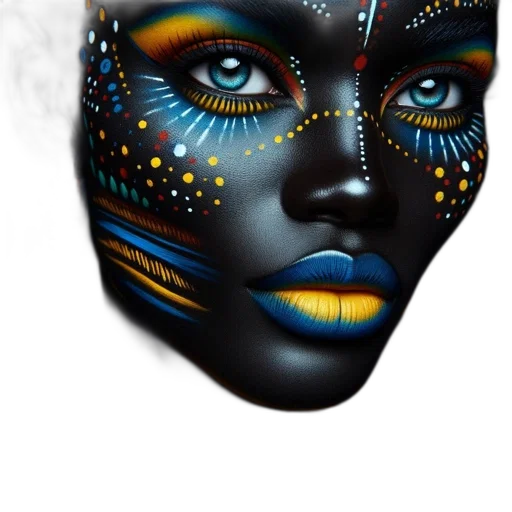 mask, face, jewelry, photorealistic transparent PNG cut-out