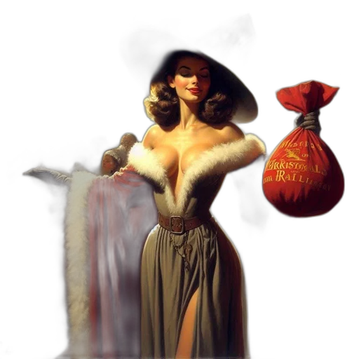 dress, hat, jewelry, concept art transparent PNG cut-out