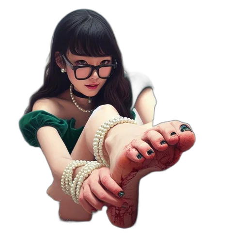 shoes, jewelry, creature, photorealistic transparent PNG cut-out