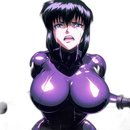 robot, weapon, jacket, face transparent PNG cut-out