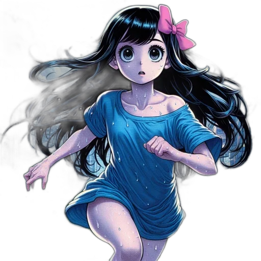 dress, creature, staff, face transparent PNG cut-out