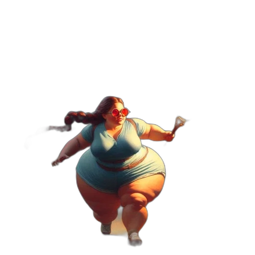 dress, creature, staff, robot transparent PNG cut-out