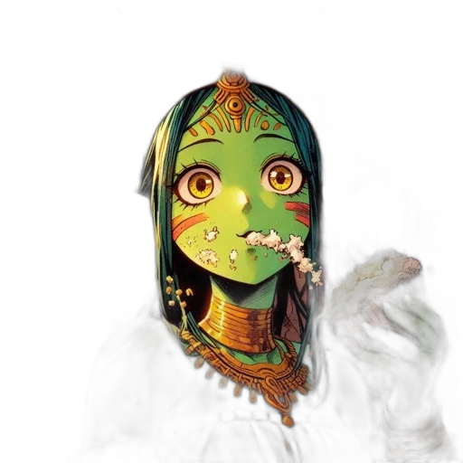 mask, dragon, face, creature transparent PNG cut-out