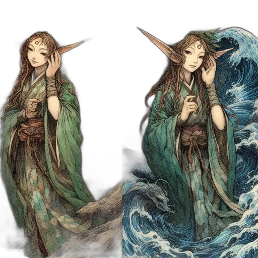 fantasy art, concept art, pixel art, comic book art transparent PNG cut-out