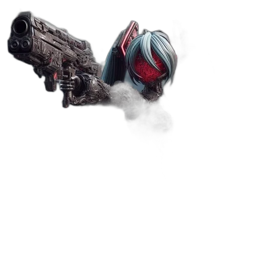 weapon, robot, mask, dragon transparent PNG cut-out