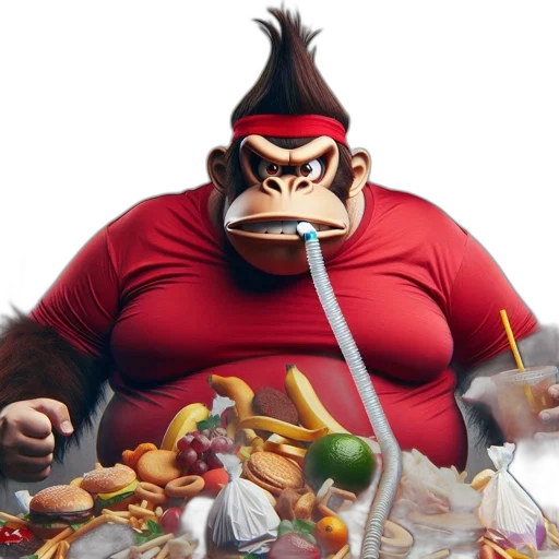 food, animal, concept art, 3d render transparent PNG cut-out