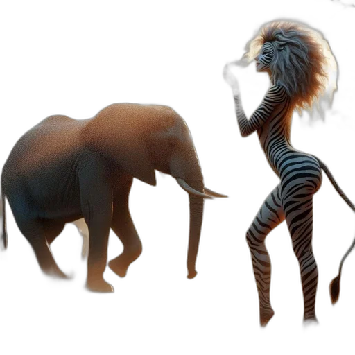 creature, animal, hair, concept art transparent PNG cut-out