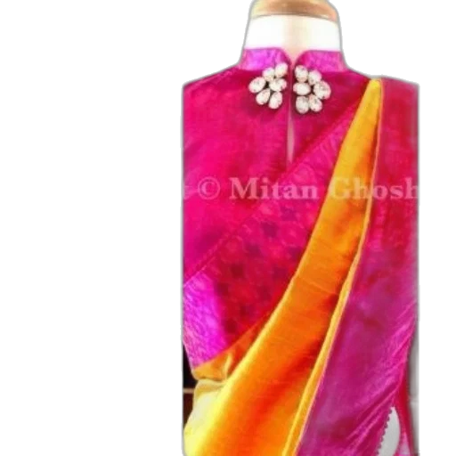 dress, vibrant, saree, yellow transparent PNG cut-out