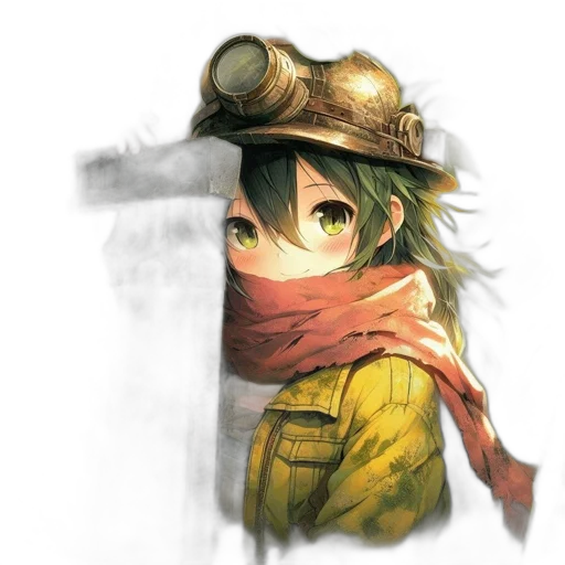 hat, weapon, staff, face transparent PNG cut-out