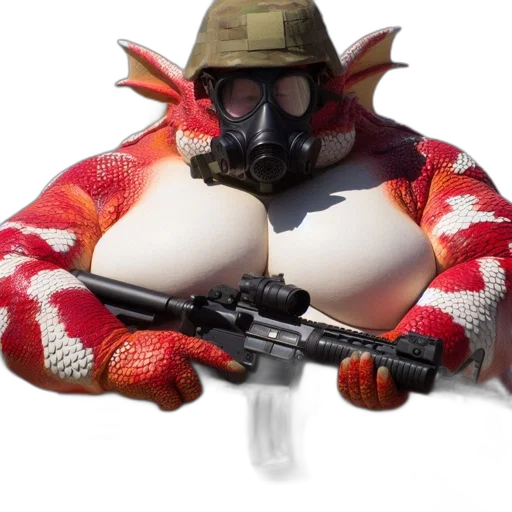weapon, animal, jacket, creature transparent PNG cut-out
