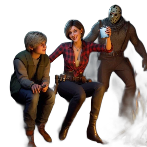 mask, creature, jacket, concept art transparent PNG cut-out