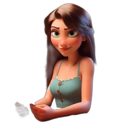 dress, jewelry, face, hair transparent PNG cut-out
