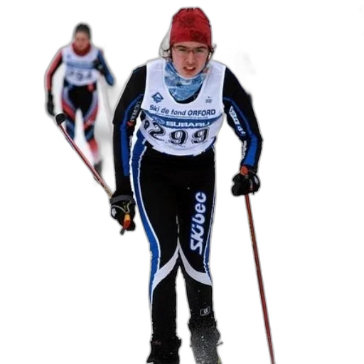 skier, wearing, bib, number transparent PNG cut-out