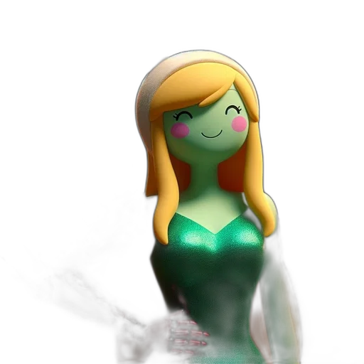 dress, robot, hair, creature transparent PNG cut-out