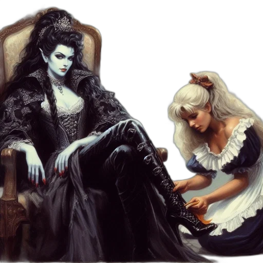 fantasy art, concept art, comic book art, oil painting transparent PNG cut-out