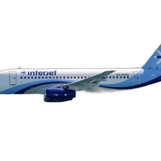 3d render, interjet, airplane, flying transparent PNG cut-out