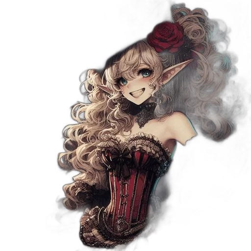 dress, mask, face, hair transparent PNG cut-out