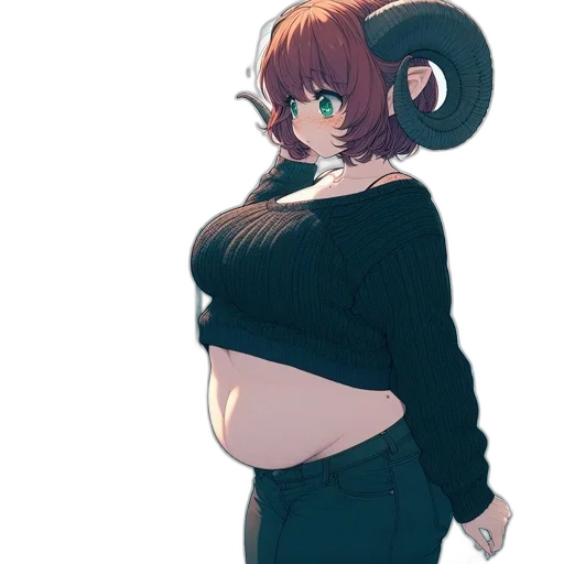 jacket, dress, staff, creature transparent PNG cut-out