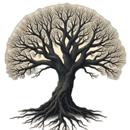tree, hair, crown, face transparent PNG cut-out