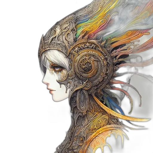 mask, face, crown, fantasy art transparent PNG cut-out