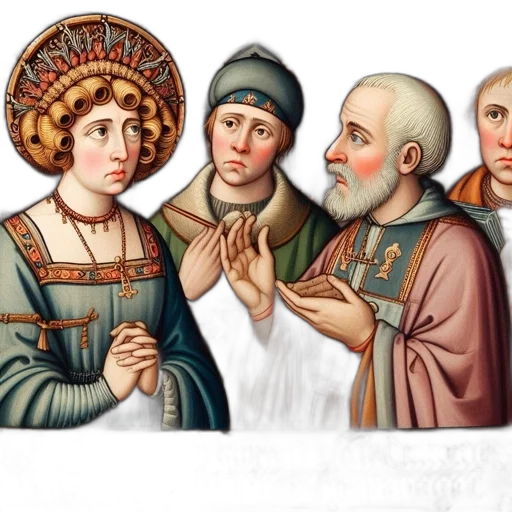 crown, group, five, figures transparent PNG cut-out