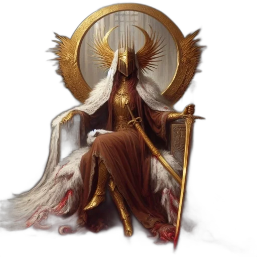 staff, crown, sword, concept art transparent PNG cut-out