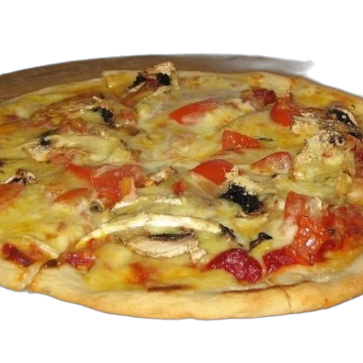 food, 3d render, photorealistic, pizza transparent PNG cut-out