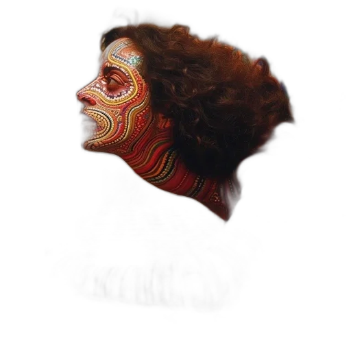 mask, face, hair, crown transparent PNG cut-out