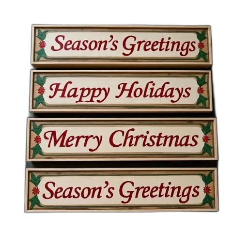 set, four, rectangular, wooden transparent PNG cut-out