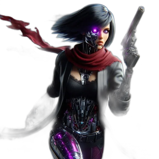 staff, weapon, concept art, cyberpunk transparent PNG cut-out
