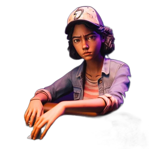 hat, jacket, weapon, face transparent PNG cut-out