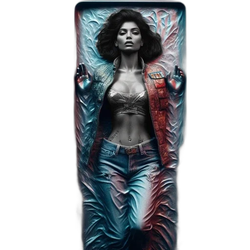 jacket, concept art, comic book art, cyberpunk transparent PNG cut-out