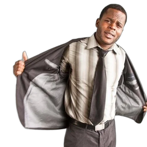jacket, staff, umbrella, man transparent PNG cut-out