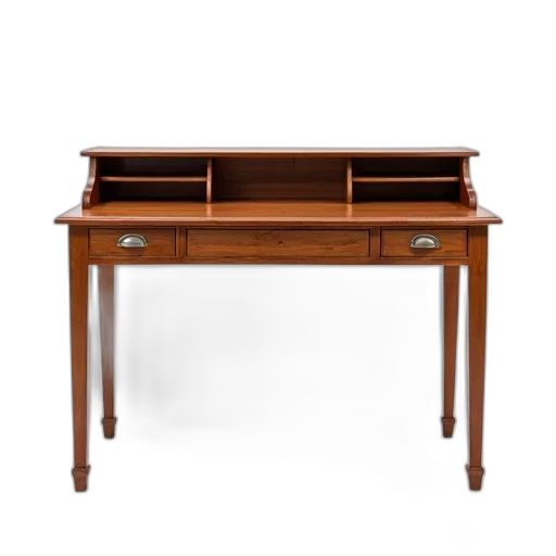 furniture, wooden, desk, two transparent PNG cut-out