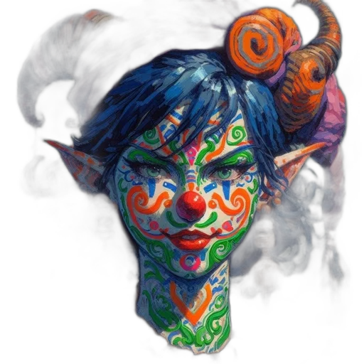 mask, face, staff, creature transparent PNG cut-out