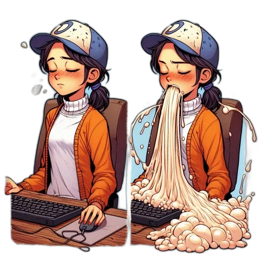 creature, mask, hat, pixel art transparent PNG cut-out