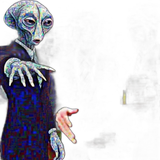 creature, mask, robot, staff transparent PNG cut-out