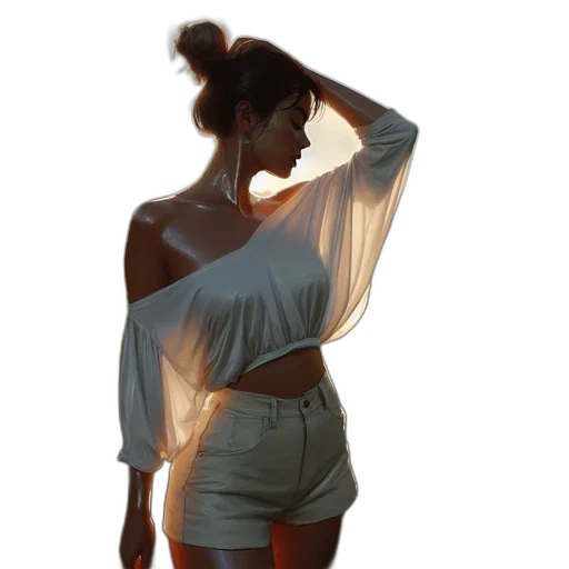 dress, jacket, jewelry, staff transparent PNG cut-out