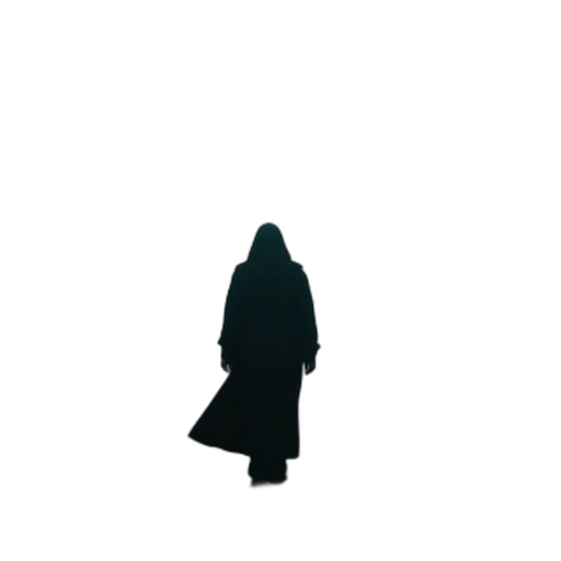 dress, jacket, staff, creature transparent PNG cut-out