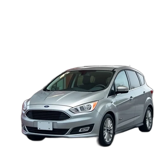 car, silver, ford, c-max transparent PNG cut-out