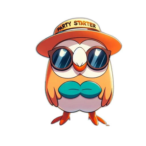 hat, staff, jacket, animal transparent PNG cut-out