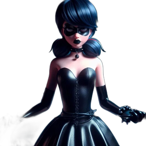 dress, mask, concept art, comic book art transparent PNG cut-out
