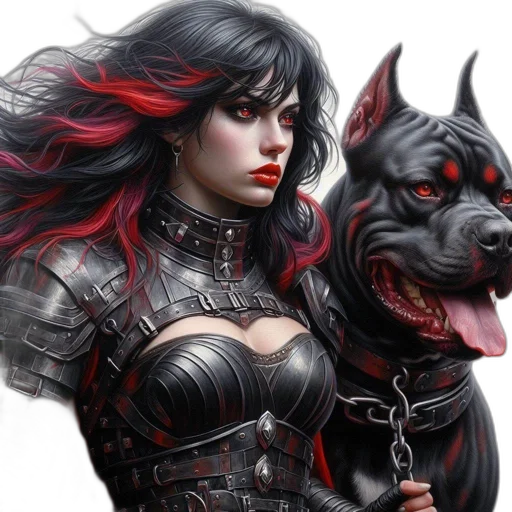 fantasy art, comic book art, concept art, photorealistic transparent PNG cut-out