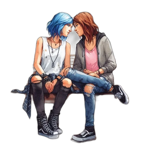 concept art, watercolor, comic book art, pixel art transparent PNG cut-out