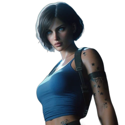 concept art, cyberpunk, photorealistic, pixel art transparent PNG cut-out